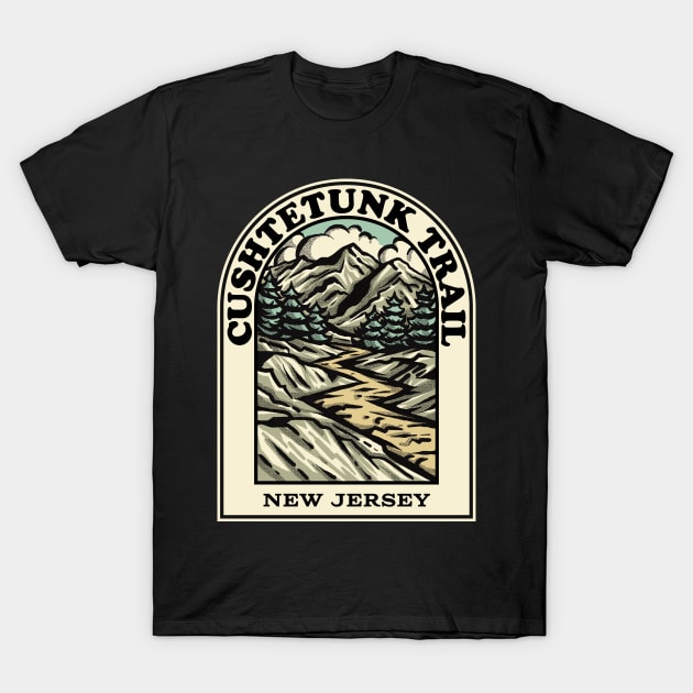 Cushtetunk Trail New Jersey hiking backpacking trail T-Shirt by HalpinDesign